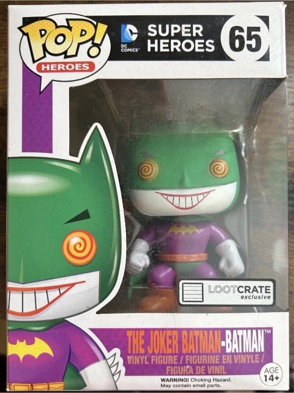 Funko Pop! DC Super Heroes - The Joker Batman-Batman #65 Lootcrate Exclusive